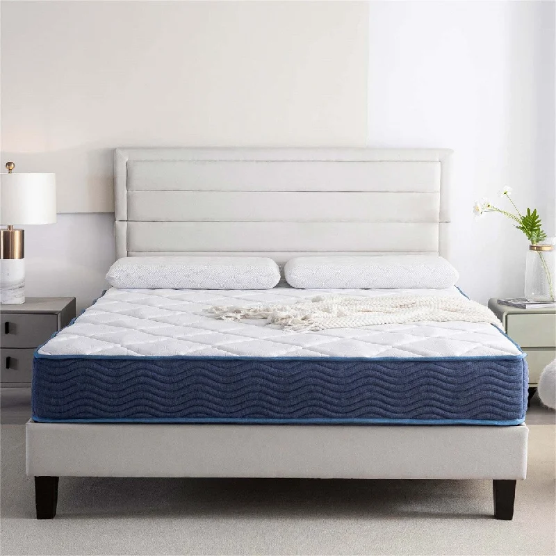 Hybrid mattresses combining foam and innerspring technology9 inch Hybrid Memory Foam Mattress Medium,Queen