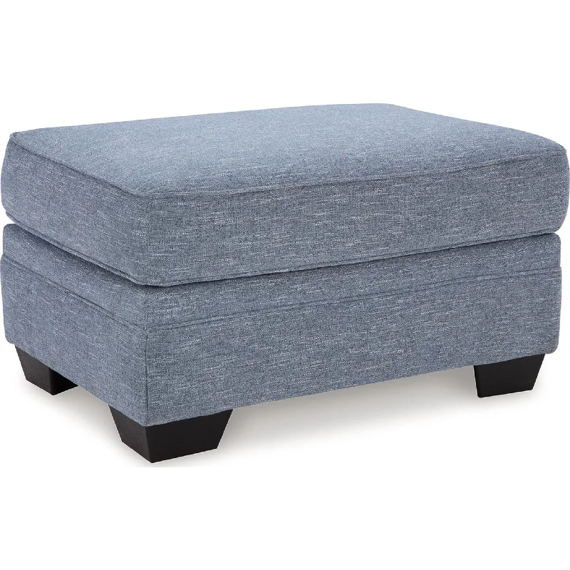 Polyester - foam mattresses for budget - friendly optionsCarissa Manor Ottoman - Denim