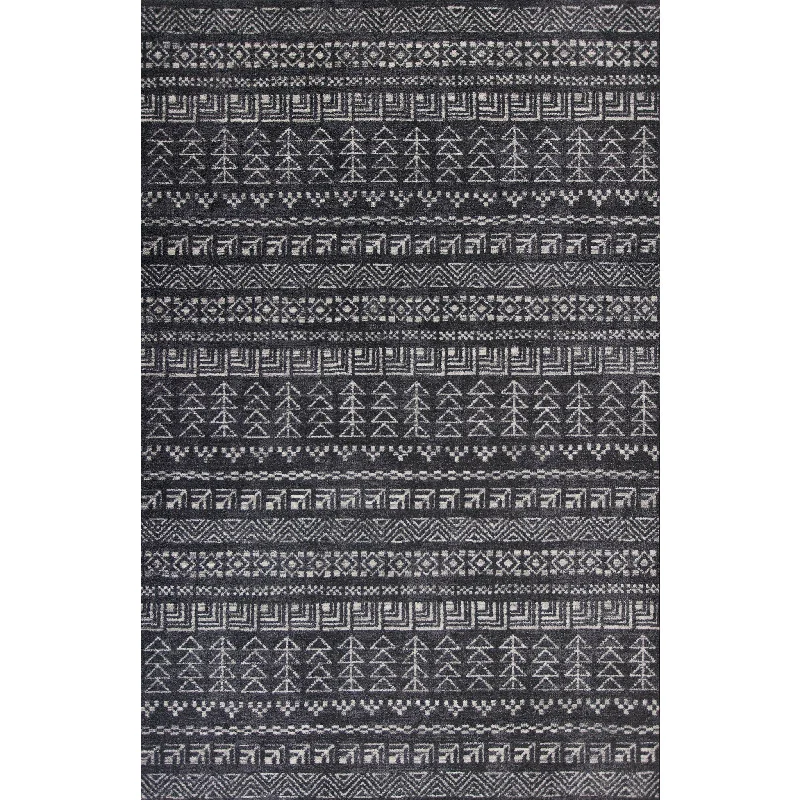 Latex mattresses with natural bounce and breathabilityCarmen Charcoal Tulum Area Rug