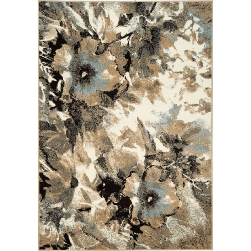 Innerspring mattresses with coil counts for supportCasa Watercolour Flowers Area Rug - 5'x8'