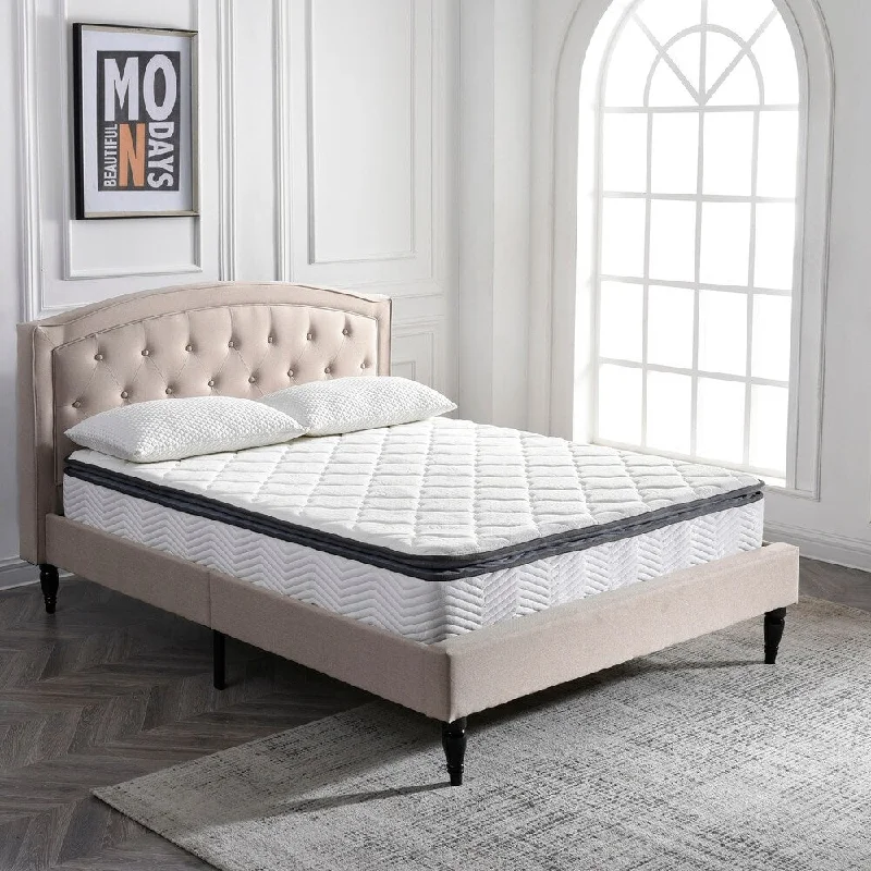 Wool - filled mattresses for natural insulation and moisture - wickingClassic Brands Valetta 9-Inch Hybrid Pillow Top Mattress