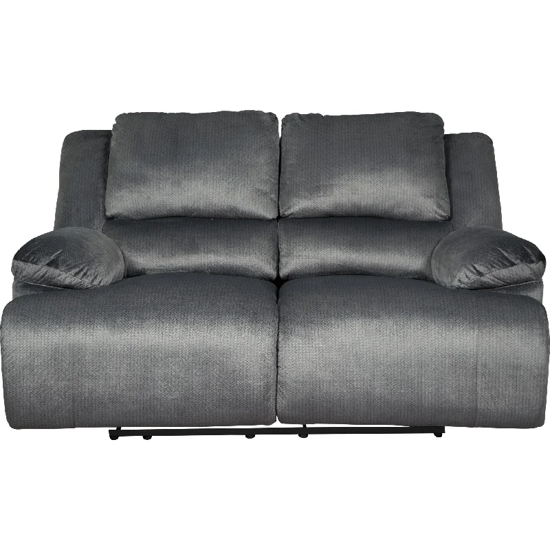 Hybrid mattresses combining foam and innerspring technologyClonmel Reclining Loveseat - Charcoal