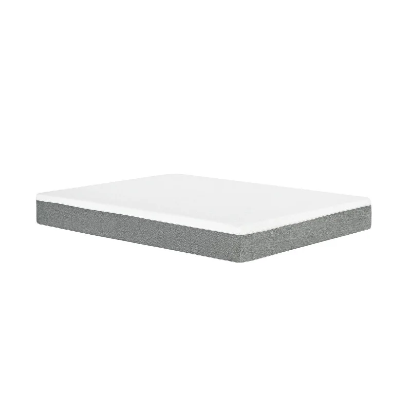 Organic cotton mattresses for a chemical - free sleep surfaceFixi 10 Inch Plush Queen Mattress, Gel Memory Foam, Polyester, White, Gray