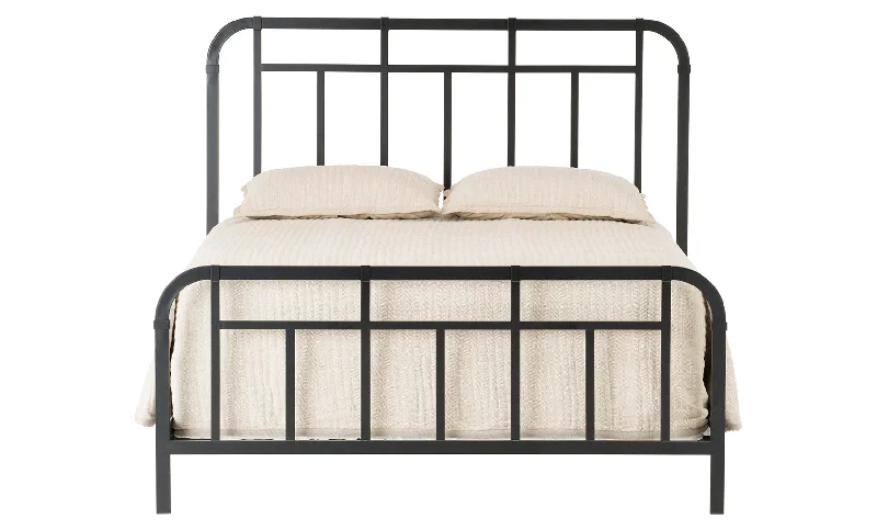 Queen - size mattresses for couples and standard bedroomsHarper Springs Metal Bed