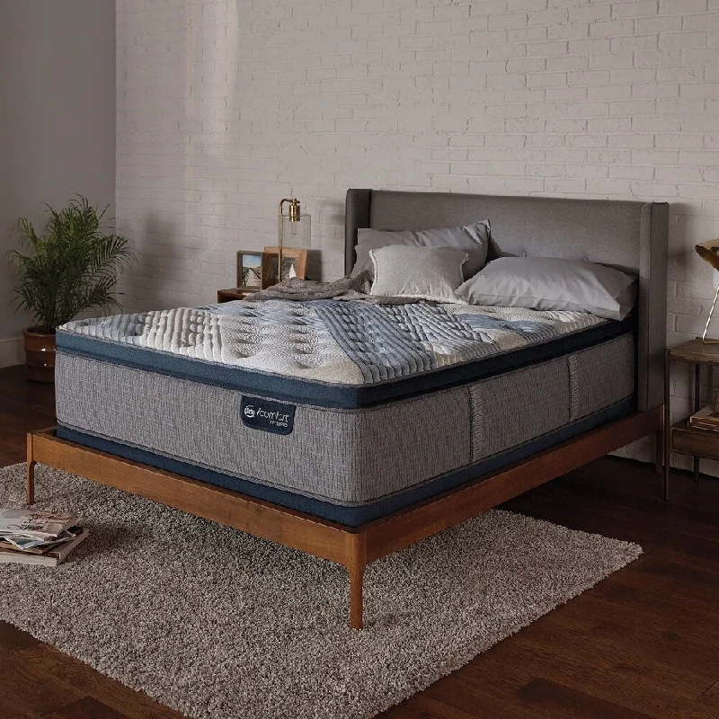 Memory foam mattresses for pressure relief and contouringiComfort Blue Fusion 4000 15-inch Plush Pillow Top Hybrid Mattress