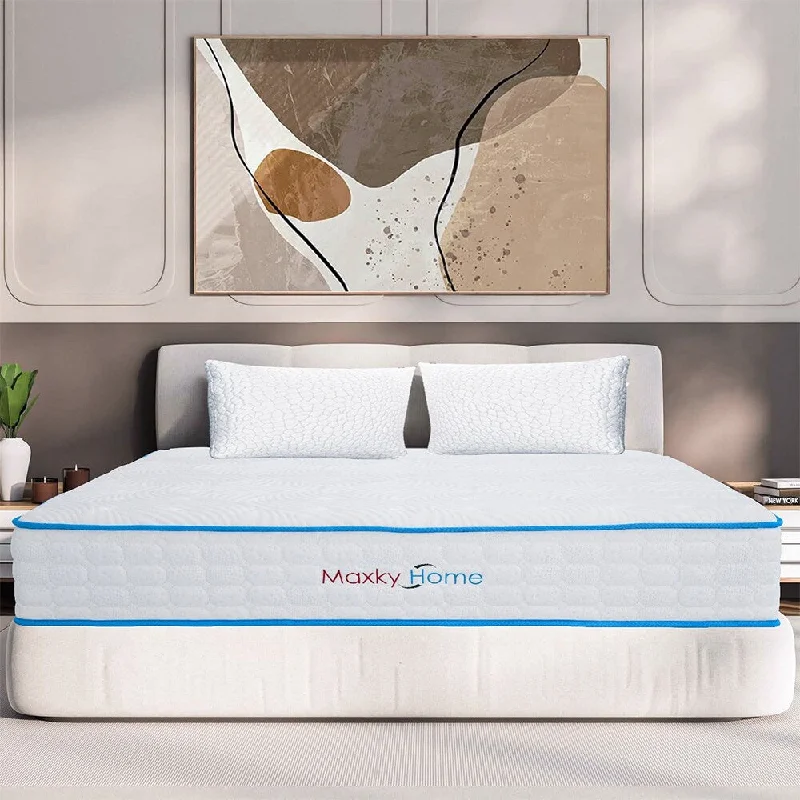 Memory foam mattresses for pressure relief and contouringLuxury Medium Firm Gel Memory Foam Bed-in-a-Box Mattress with Pillow