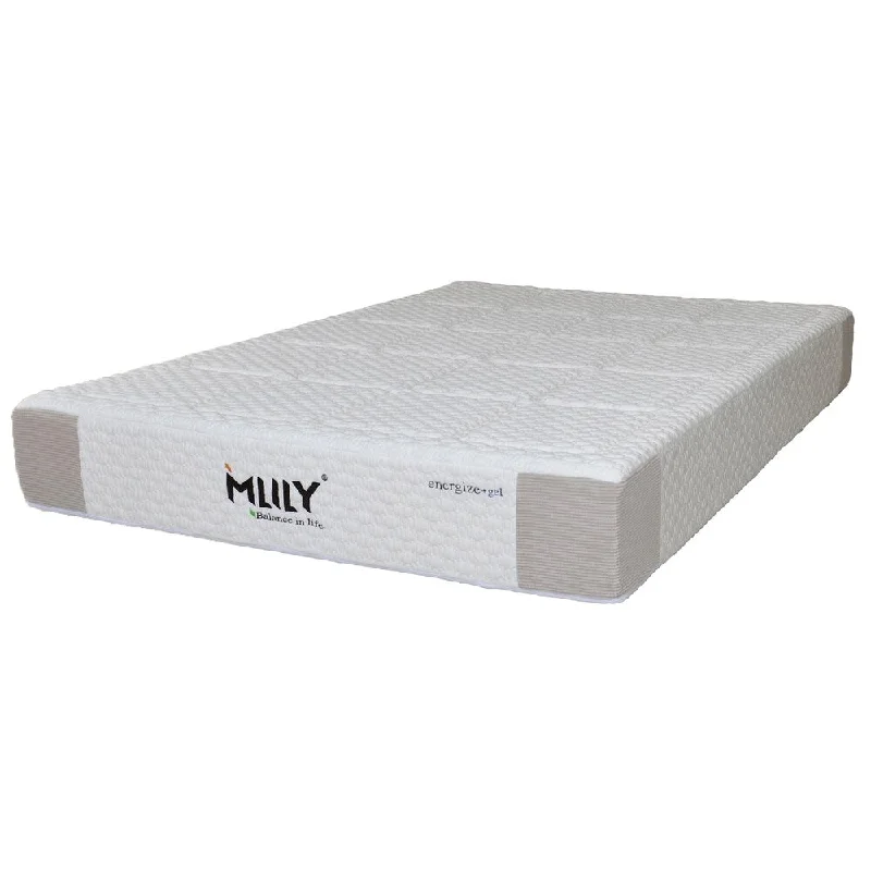 Queen - size mattresses for couples and standard bedroomsMlily Energize 10-inch Queen-size Gel Hybrid Memory Foam Mattress