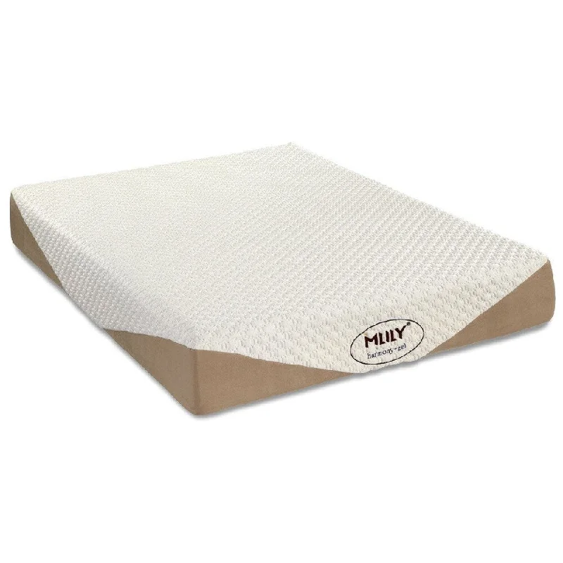 Wool - filled mattresses for natural insulation and moisture - wickingMlily Harmony 10-inch Full-size Gel Memory Foam Mattress