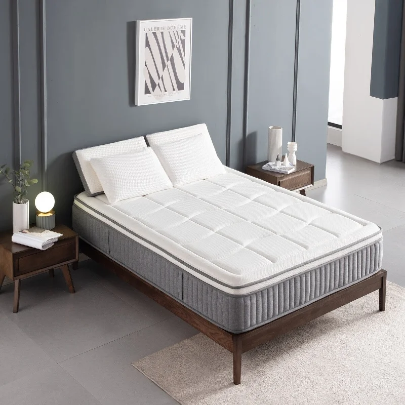 Hybrid mattresses combining foam and innerspring technologyNestfair King Size 12-inch Gel Memory Foam Mattress