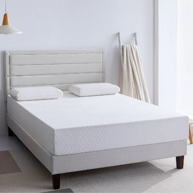 Polyester - foam mattresses for budget - friendly optionsNestfair White Full Size 10 inch Gel Memory Foam Mattress