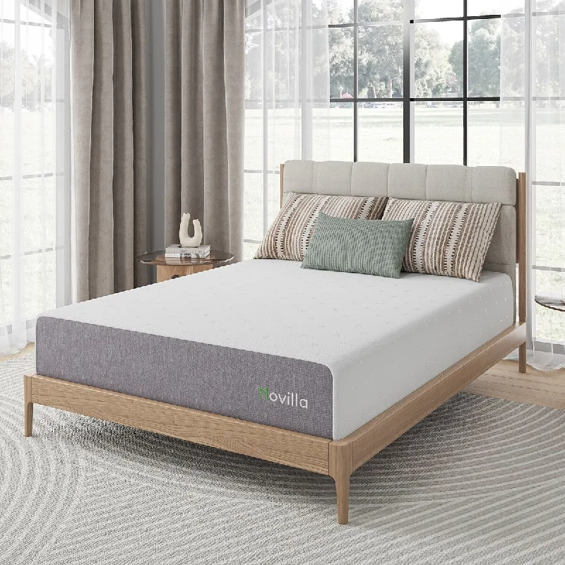 Gel - infused memory foam mattresses for cooler sleepNovilla 12-inch Cool Gel-Infused Memory Foam Mattress