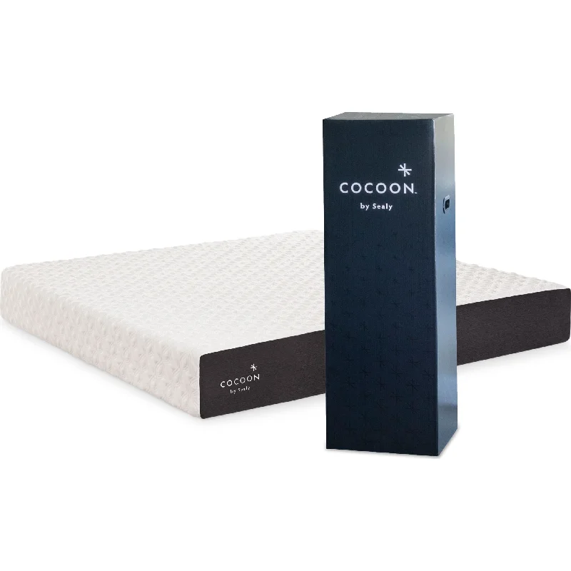 Wool - filled mattresses for natural insulation and moisture - wickingCocoon™ by Sealy® Classic 10" Memory Foam Mattress In A Box