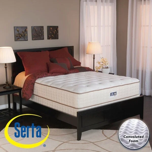 Hybrid mattresses combining foam and innerspring technologySerta Alleene Plush California King-size Mattress and Box Spring Set