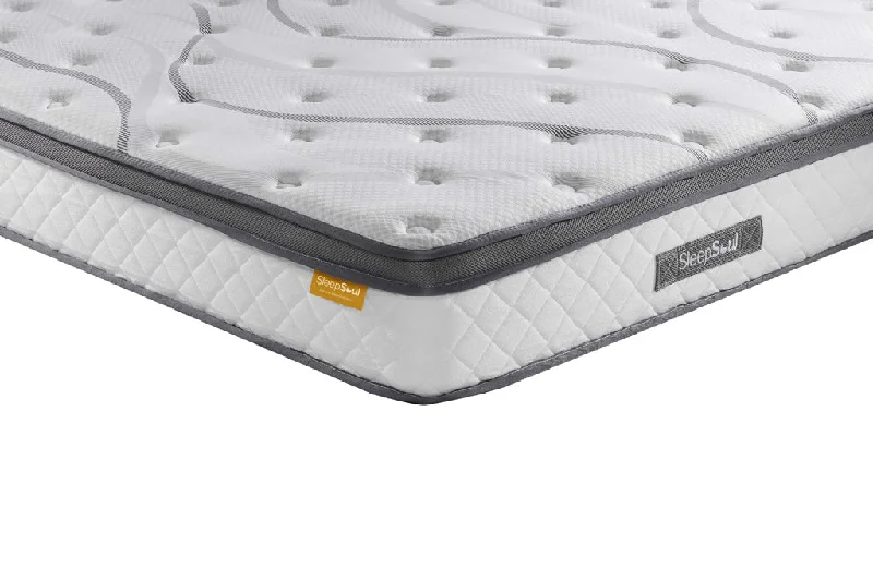 Innerspring mattresses with coil counts for supportSleepSoul Heaven 1000 Pocket Sprung Cool Gel Mattress Hybrid Mattress