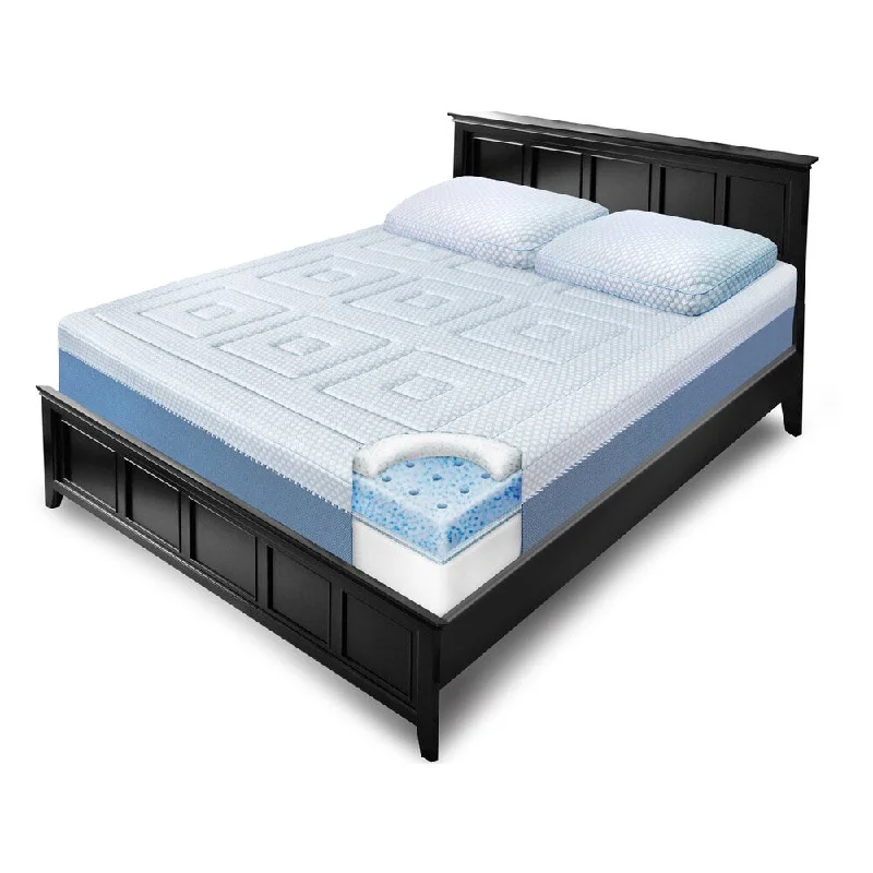 Hybrid mattresses combining foam and innerspring technologySwissLux Eurotop 12-inch Queen-size Gel Memory Foam Mattress