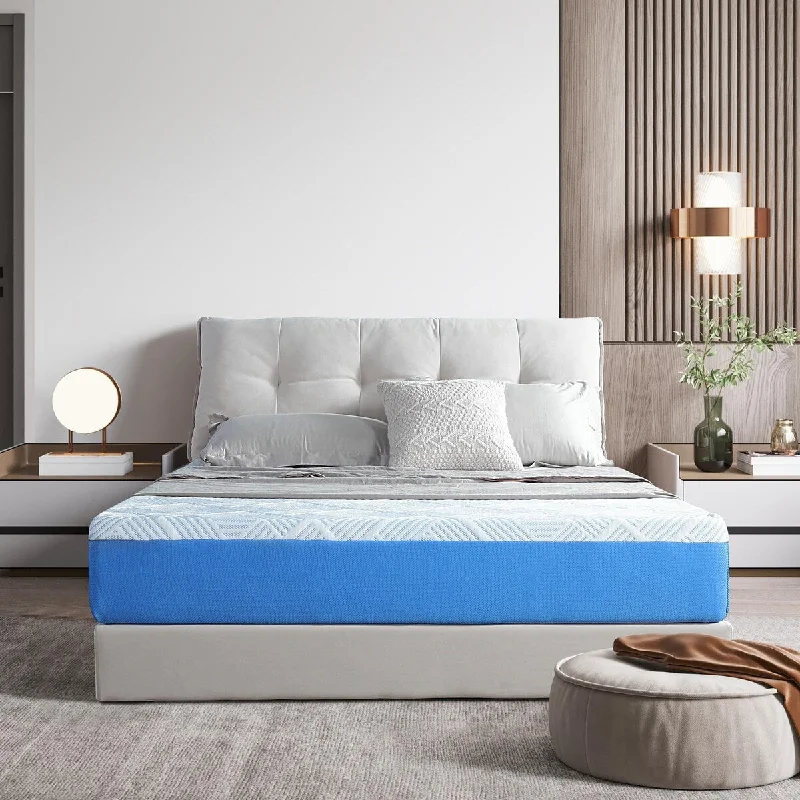 Latex mattresses with natural bounce and breathabilityTwin Mattress, 10 Inch Cool Silk Gel Memory Foam Mattress, Cooling Gel Infused for Cool Comfort and Pressure Relief, Medium Firm